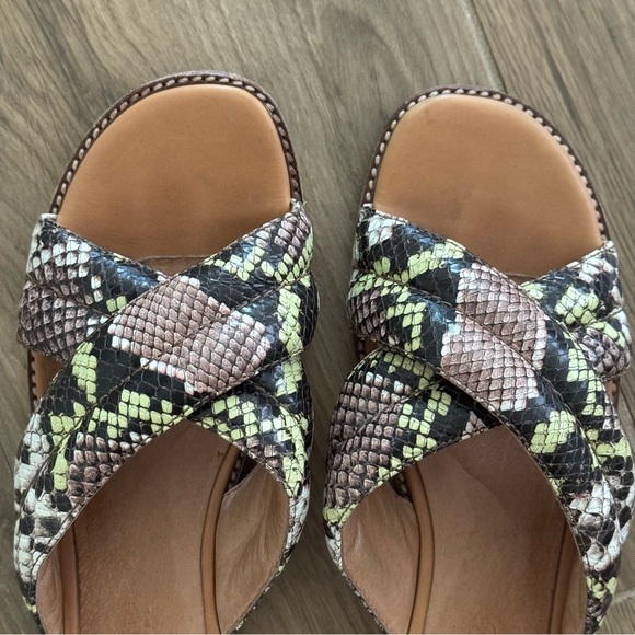 MADEWELL Skyler Sandal Snake Embossed Leather - Picture 7 of 8